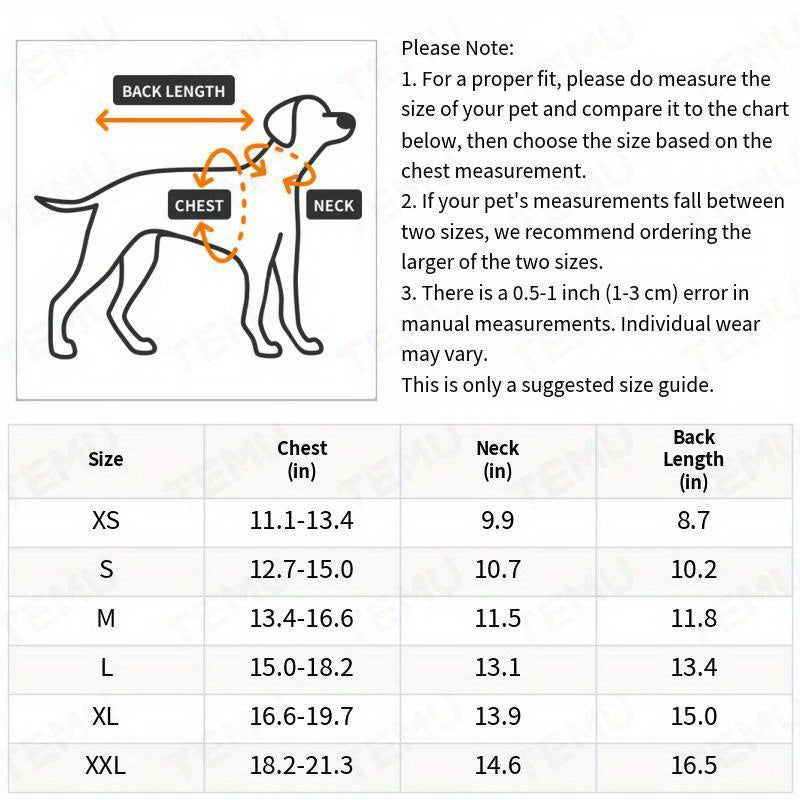 , Adjustable Buckle And Double D-Ring Harness For Small, Medium, And Large Dogs