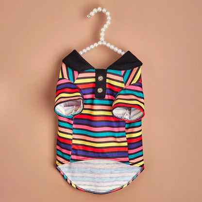 Dog Polo Striped Shirt