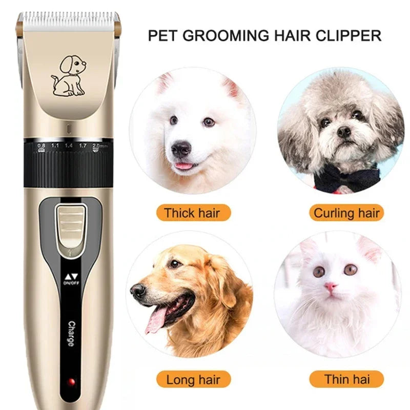 Pro Grooming Kit: Electric Pet Clipper & Trimmer for Dogs & Cats, Professional Haircut Machine Set for Easy Hair Removal