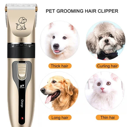 Pro Grooming Kit: Electric Pet Clipper & Trimmer for Dogs & Cats, Professional Haircut Machine Set for Easy Hair Removal