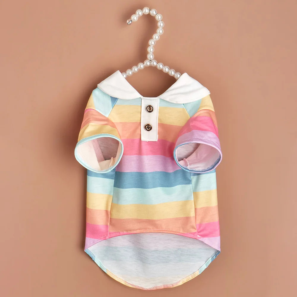 Dog Polo Striped Shirt