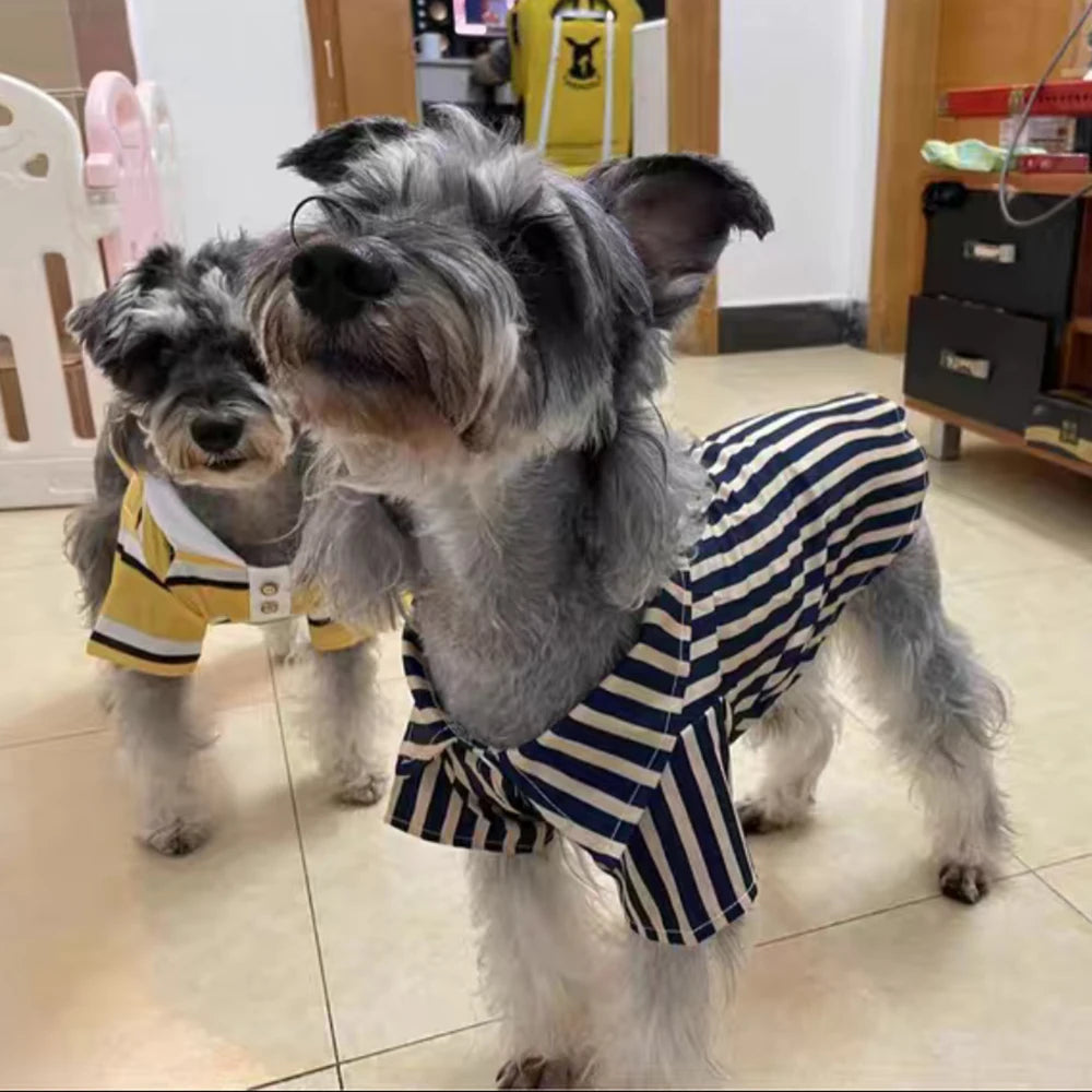 Dog Polo Striped Shirt