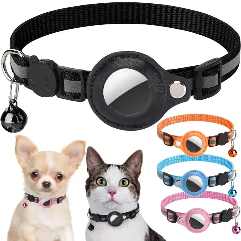 Waterproof Pet Collar with Air-tag holder