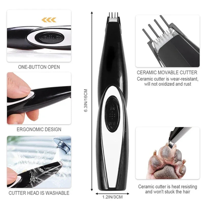 Pro Grooming Kit: Electric Pet Clipper & Trimmer for Dogs & Cats, Professional Haircut Machine Set for Easy Hair Removal