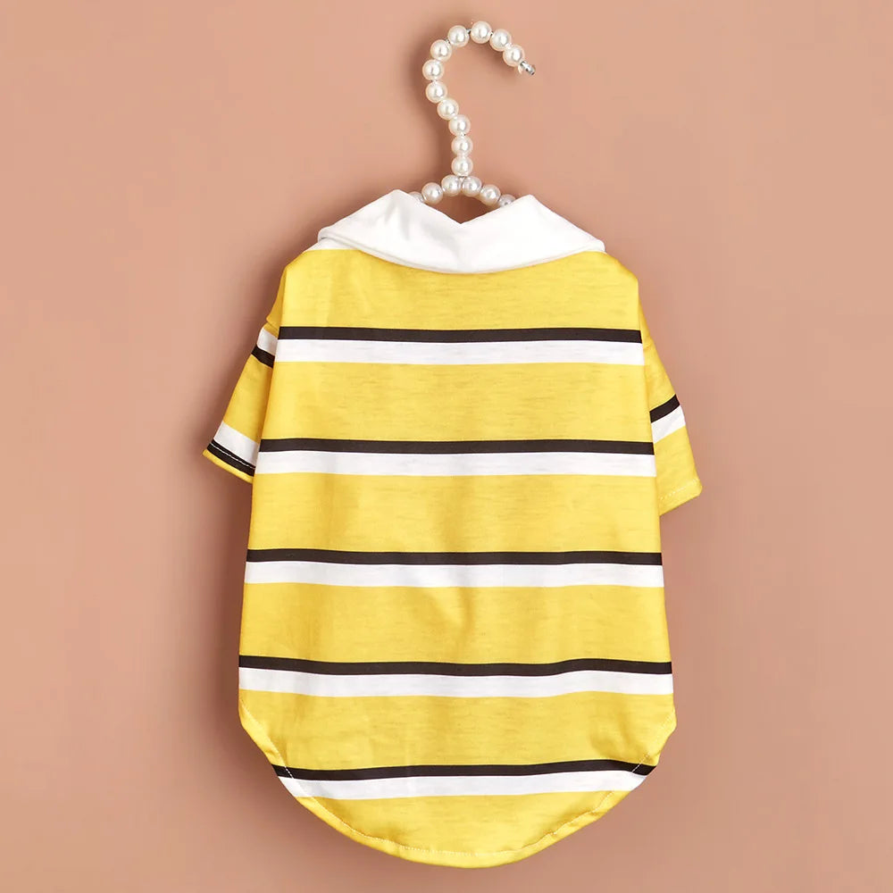 Dog Polo Striped Shirt