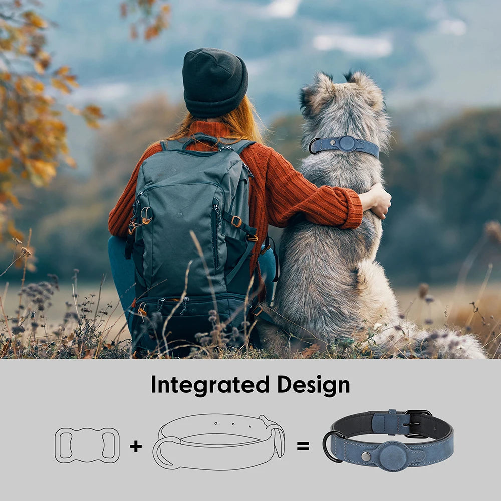 Dog Collar with pocket for Air-Tag