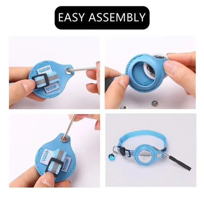 Waterproof Pet Collar with Air-tag holder