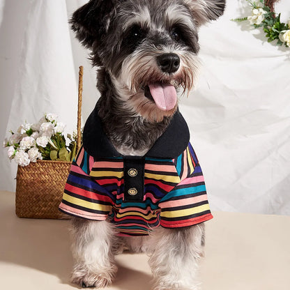 Dog Polo Striped Shirt
