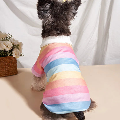 Dog Polo Striped Shirt