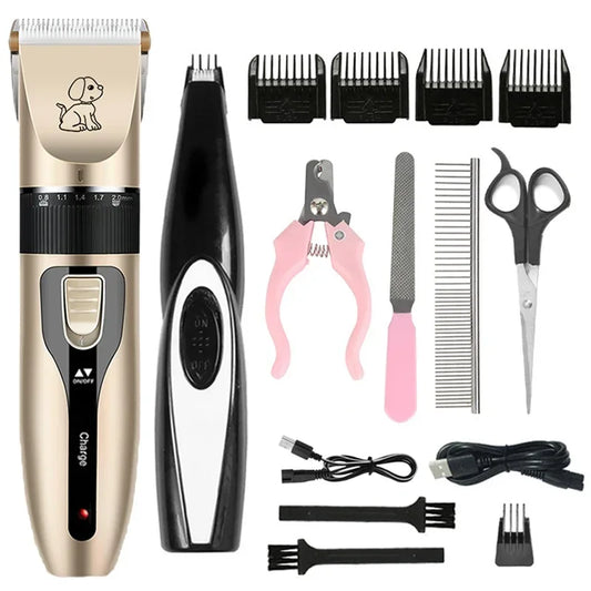 Pro Grooming Kit: Electric Pet Clipper & Trimmer for Dogs & Cats, Professional Haircut Machine Set for Easy Hair Removal