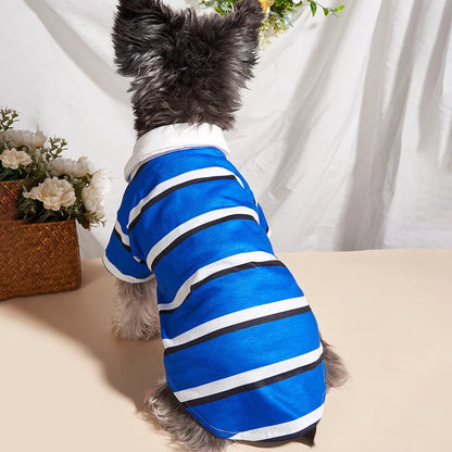 Dog Polo Striped Shirt