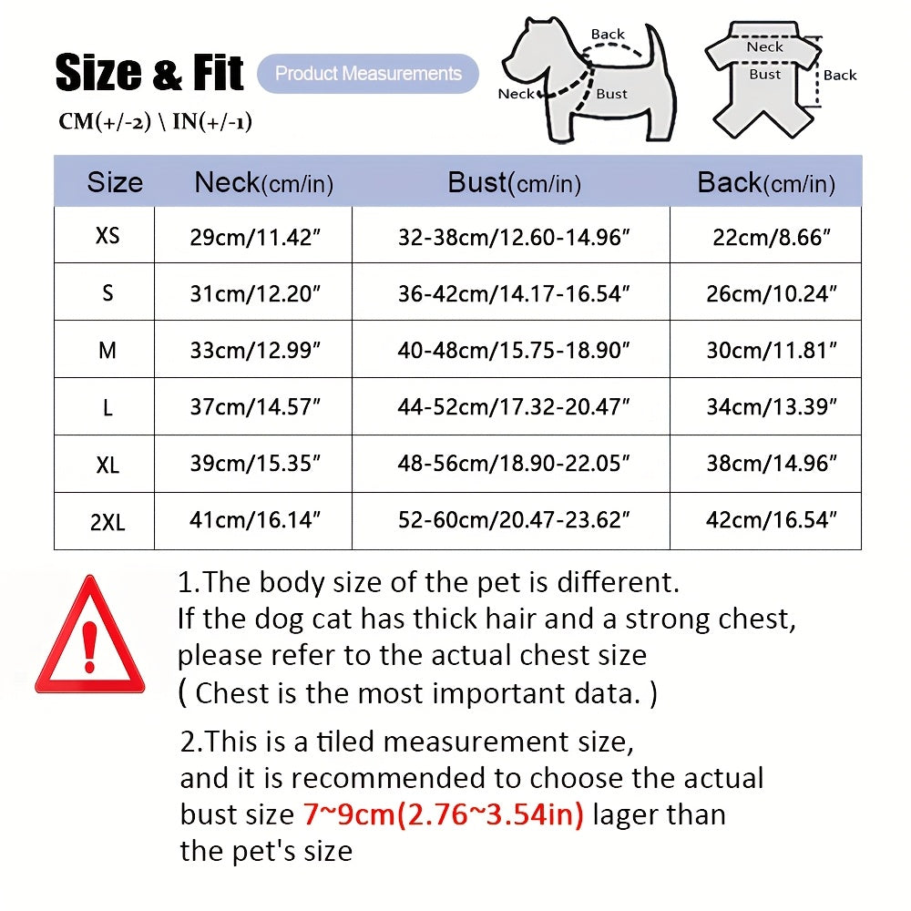 , Adjustable Buckle And Double D-Ring Harness For Small, Medium, And Large Dogs